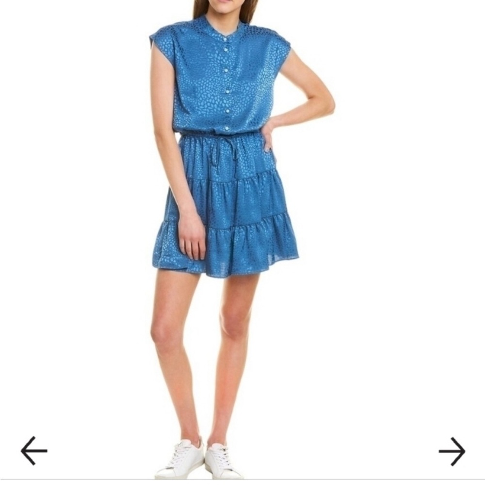 Rebecca Minkoff Blue Ruffled Tiered Sundress